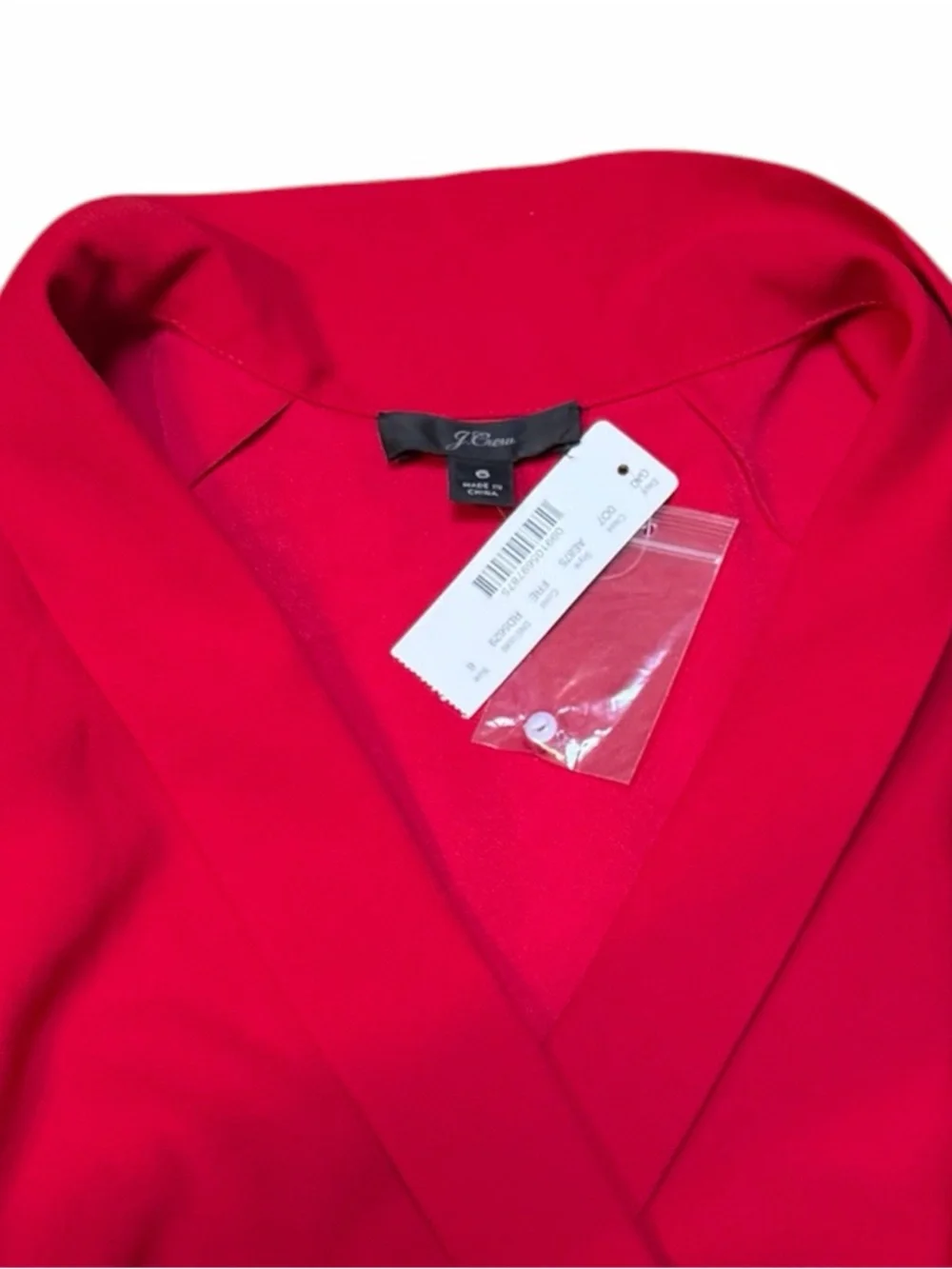 J. Crew Bright Red Wrap Top